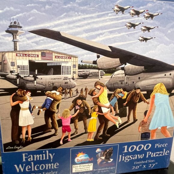 Sunsout Inc. "Family Welcome" 1000 Piece Jigsaw Puzzle  NEW - Picture 3 of 8
